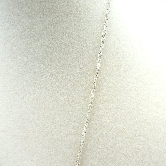 Minnesota State Necklace 18" Silver Tone Round State Pendant Heart Charm - Picture 5 of 6